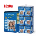Pañal Adulto Comodity Premium Talla G Bolsón 10 Paquetes x 8 Unidades