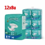 Pañal Adulto Comodity Basic Talla M 12 Paquetes x 8 Unidades