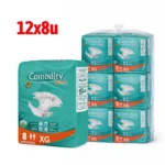 Pañal Adulto Comodity Basic Talla XG 12 Paquetes x 8 Unidades