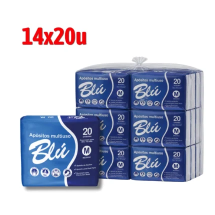 Apósito Blú Talla M Bolsón 14 Paquetes x 20 Unidades